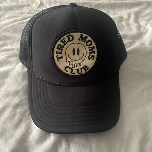 Tired Moms Club Black Trucker Hat